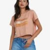 Roxy My Paradise Cropped In Toasted Nut (Ckn0) Shirt