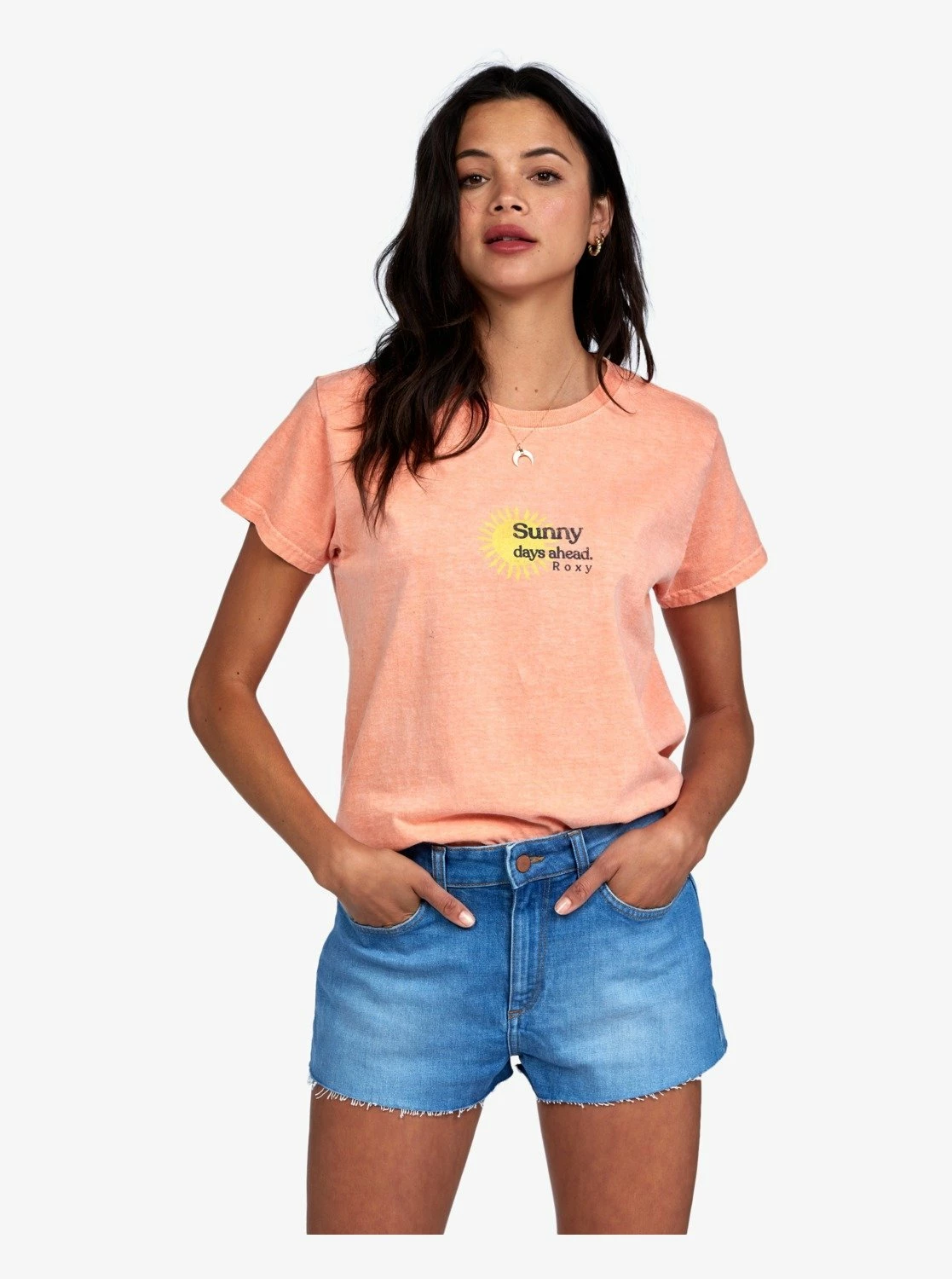Roxy Perfect Escape Oversized In Coral Shirt 1 Roxy Perfect Escape Oversized In Coral Shirt