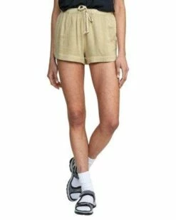 RVCA New Yume Elastic In Grey Shorts