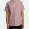 RVCA That'll Do Stretch In Cranberry (Crn) Woven Shirt