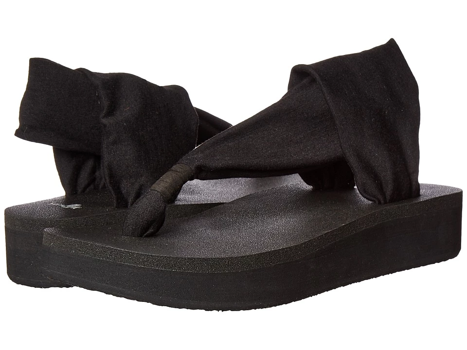 Sanuk Yoga Sling Wedge (black) 1 Sanuk Yoga Sling Wedge (black)