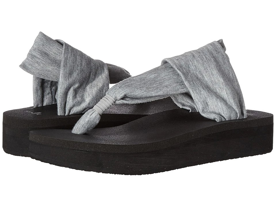 Sanuk Yoga Sling Wedge (heather Grey) 1 Sanuk Yoga Sling Wedge (heather Grey)