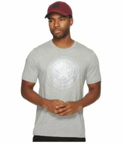 Converse Dimensional Layer Chuck Patch Short Sleeve Tee (vintage Grey Heather)