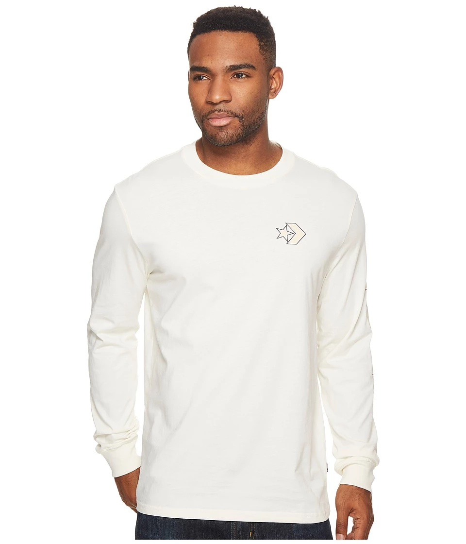 Converse Cons Wordmark Long Sleeve T-shirt (egret) 1 Converse Cons Wordmark Long Sleeve T-shirt (egret)