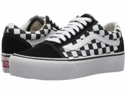 Vans Old Skool Platform ((checkerboard) Black/true White)