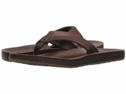 Reef Leather Contour Cushion (chocolate)