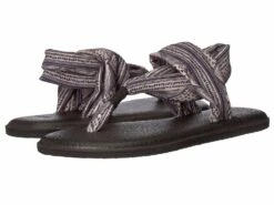 Sanuk Yoga Sling 2 Prints (tan/black Geo Stripes)