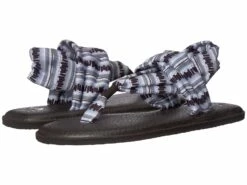 Sanuk Yoga Sling 2 Prints (black/white Island Stripe)