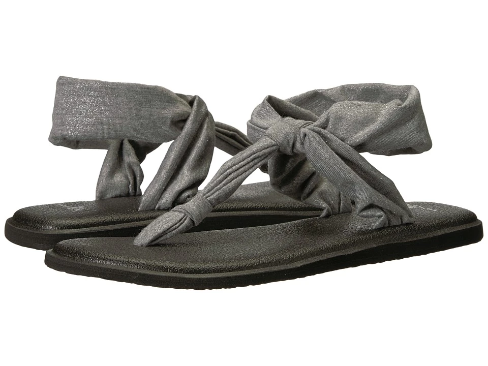 Sanuk Yoga Sling Ella Metallic (metallic Silver) 1 Sanuk Yoga Sling Ella Metallic (metallic Silver)