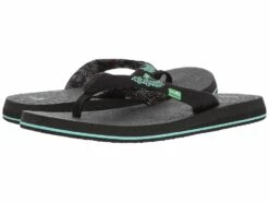 Sanuk Yoga Paradise 2 (black Paradise Palms)