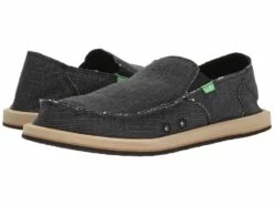 Sanuk Vagabond Grain Slub (black)