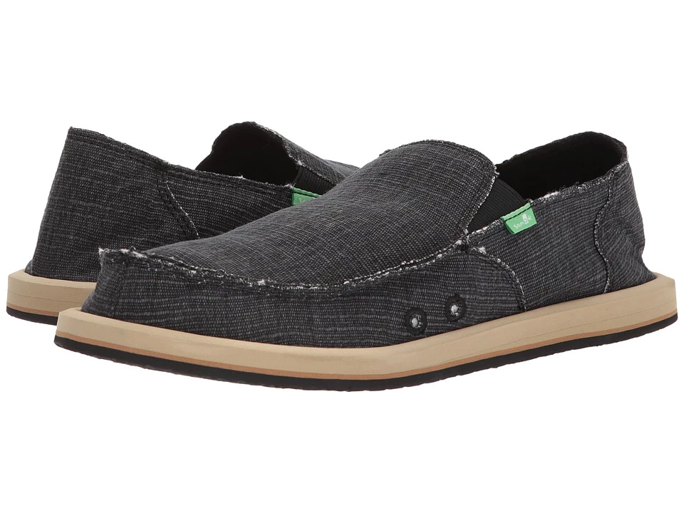 Sanuk Vagabond Grain Slub (black) 1 Sanuk Vagabond Grain Slub (black)
