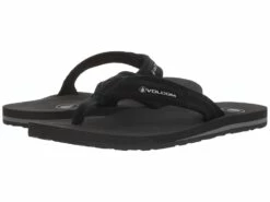 Volcom Driftin Leather Sandal (black)