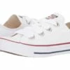 Converse Chuck Taylor(r) All Star Canvas Big Eyelets Ox (white/insignia/garnet)