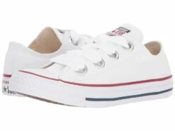 Converse Chuck Taylor(r) All Star Canvas Big Eyelets Ox (white/insignia/garnet)