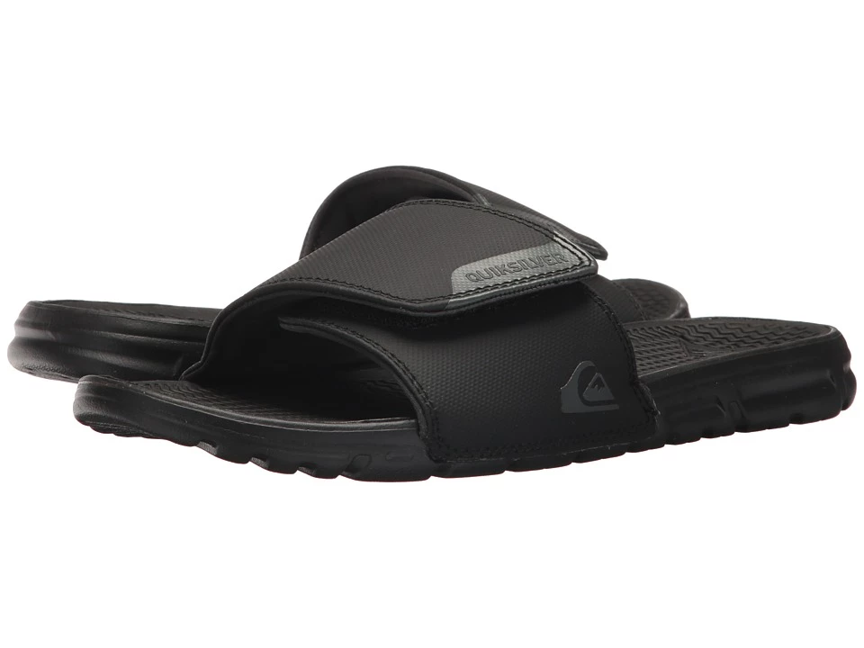 Quiksilver Amphibian Slide Adjust (black/black/grey) 1 Quiksilver Amphibian Slide Adjust (black/black/grey)