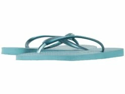 Havaianas Slim Flip Flops (mineral Blue)