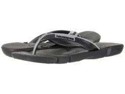 Havaianas Power Flip Flops (black/steel Grey)