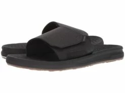Quiksilver Travel Oasis Slide (black/black/brown)