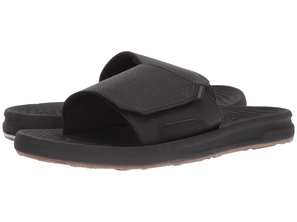 Quiksilver Travel Oasis Slide (black/black/brown) 1 Quiksilver Travel Oasis Slide (black/black/brown)