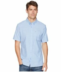 HURLEY One Only 2.0 Short Sleeve Woven (blue Oxford)