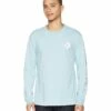 Converse Star Chevron Wordmark Long Sleeve Tee (ocean Bliss)