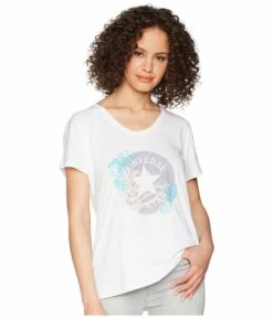 Converse Palm Print Cp Fill Femme Tee (white)