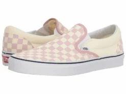Vans Classic Slip-ontm ((checkerboard) Zephyr Pink/true White)