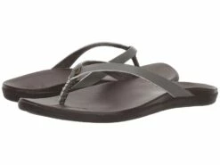 OluKai Ho'opio Leather (dusty Olive/dark Java)