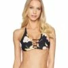 Billabong Floral Dawn V Cami Top (black Pebble)