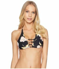 Billabong Floral Dawn V Cami Top (black Pebble)