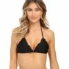 Cosita Buena Wavey Triangle Bikini Top (black)