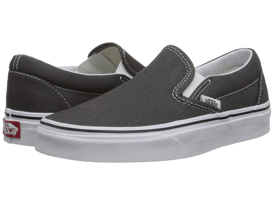 Vans Classic Slip-on Core Classics (charcoal (canvas)) 1 Vans Classic Slip-on Core Classics (charcoal (canvas))