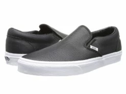 Vans Classic Slip-on Core Classics ((perf Leather) Black)