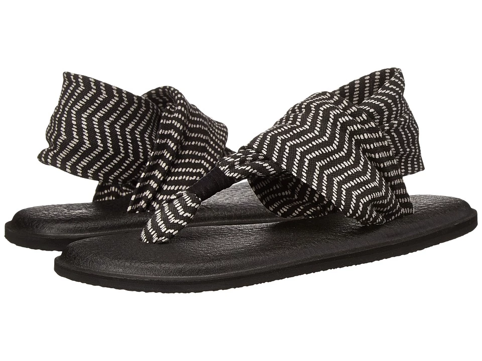 Sanuk Yoga Sling 2 Prints (black/natural Congo) 1 Sanuk Yoga Sling 2 Prints (black/natural Congo)