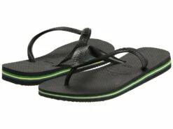Havaianas Brazil Flip Flops (black)