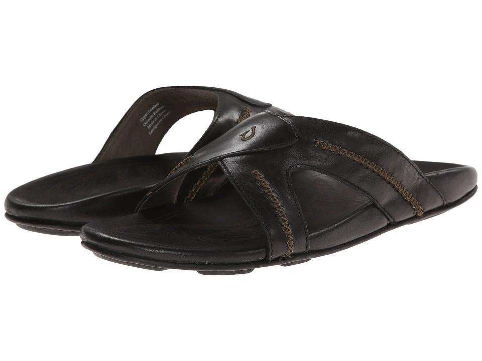OluKai Mea Ola Slide (black/black) 1 OluKai Mea Ola Slide (black/black)