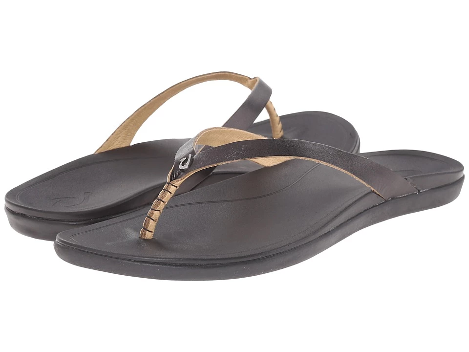 OluKai Ho'opio Leather (onyx/black) 1 OluKai Ho'opio Leather (onyx/black)