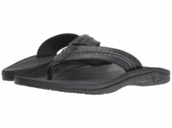 OluKai Hokua Leather (black/black)