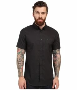 RVCA That'll Do Oxford Short Sleeve Woven (pirate Black)