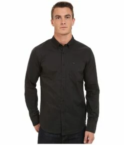 RVCA That'll Do Oxford Long Sleeve (pirate Black)