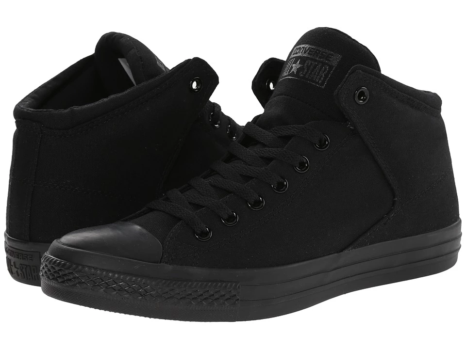 Converse Chuck Taylor All Star High Street Mono Canvas Hi (black/black/black) 1 Converse Chuck Taylor All Star High Street Mono Canvas Hi (black/black/black)