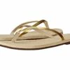 Havaianas You Metallic Flip Flops (sand Grey/light Golden)