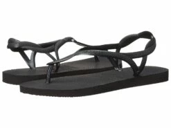 Havaianas Luna Flip Flops (black)