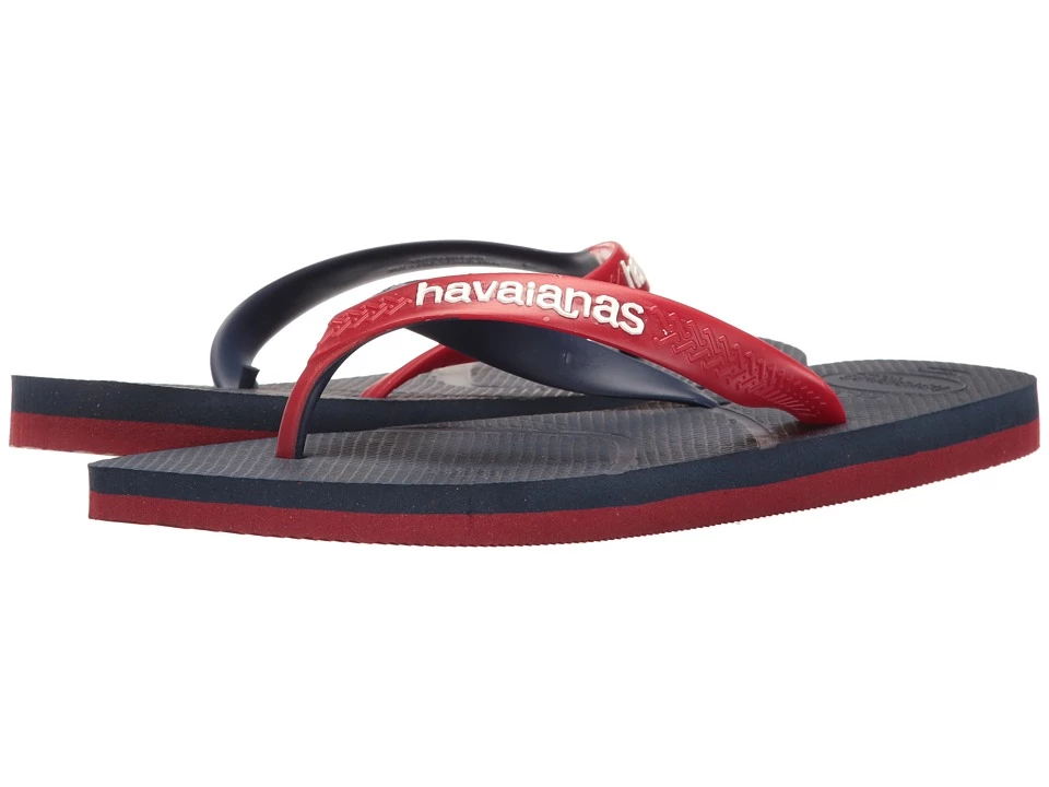 Havaianas Casual Flip Flops (navy Blue/red) 1 Havaianas Casual Flip Flops (navy Blue/red)