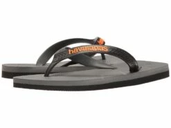 Havaianas Casual Flip Flops (steel Grey/black)