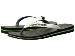 Havaianas Brazil Mix Flip Flops (black/white)